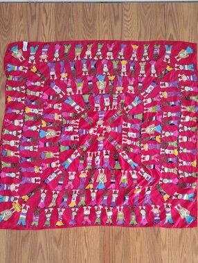 Bright Red Save The Children Silk Scarf